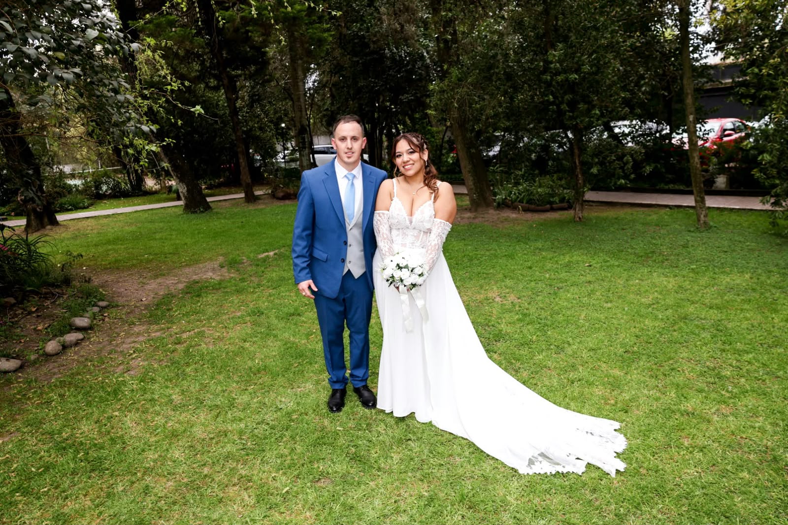 Celebración en jardín
